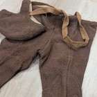 Vintage 1950s Kids Wool Blend Suspender Pants With Hat