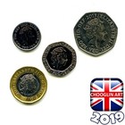 Collection Of British 2019 Elizabeth Ii Coins  7 Years Old 