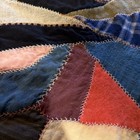 Vintage Handmade Multicolor Patchwork Quilt 67x63