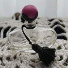 Vintage Miniature Perfume Bottle  Vanity Bottle With Tassle Empty