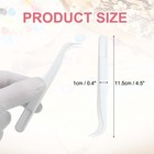 12 Pack Plastic Tweezers For Crafts  4 5  Bent Tweezers Bulk white 
