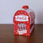 Vintage Style Coca-cola Metal Lunch Box Tin  ice Cold  Retro Coke Graphics 2014