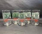 Set Of 5 Vintage Sinclair Gasoline  through The Years  Drinking Glasses 12 Oz
