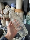Vintage J  Paterson   Co Glasgow Scotland Ribbed Embossed Chemical Poison Bottle