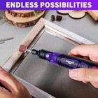 Rechargeable Cordless Rotary Tool Kit 82pc Accessories Mini Rotary Tool 3 Speeds