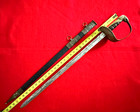  Rare Antique Mexican Civil War mexican Revolution Eagle Head Sword W scabbard