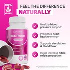 3 2pcs Rosabella Organic Beet Root Powder 1300mg Capsules Support Blood Pressure