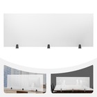 60 22  Desk Divider Translucent Panel Frosted Acrylic Clamp-on Desk Partition