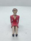 Vintage 1950s Renwal Jointed Doll House Plastic Figure 43 Woman Mother Pink rose