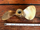 Vintage Michigan Aj20 Brass Boat Motor Propeller 2-blade Mint Condition