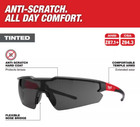 Tinted Milwaukee Safety Glasses Anti-scratch  Hard Coat Protects Lenses Sunglass
