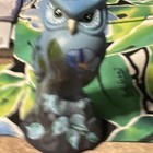 Blue Owl Bird Figurine Statue Collectible