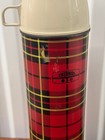 Vintage Thermos Bottle King Seeley Red Plaid Quart Size