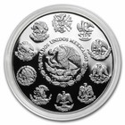 2021 Mexico Libertad 2 Oz Proof Mexican Silver Coin Cracked Capsule - Toned