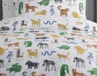 Pottery Barn Silly Safari Toddler Bedding 100  Organic Duvet Cover   More