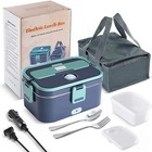 80w 1 8l Electric Heating Lunch Box Portable Car   Office Food Warmer Container