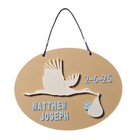 Personalized Custom Baby Birth Name And Date Wall Plaque