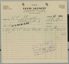 1943 Louis Aronoff Pryor St  Atlanta Ga Trousers Overalls Shirts Invoice 349