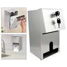 Public Toilet Paper Dispenser Hold 2 Rolls Capacity Modern Heavy Duty Avoid