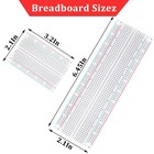 6 Pc Mb-102 830 Point Prototype Pcb Solderless Breadboard Protoboard Kit