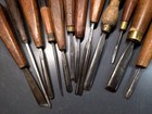 Fabulous Set Of 12 Carving Chisels Marked Addis
