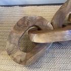 5 Link Hand Carved Wooden Chain 22    Long 5 5   w Home Decor Coffee Table  Wall Art