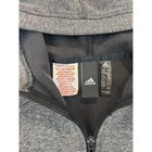 Adidas Kids  Heathered Black Full-zip Athletic Hoodie Size 5 6
