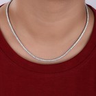 Natural Si h Diamond Tennis Chain Necklace 14k White Gold Birthday Gift 4 20 Ct 