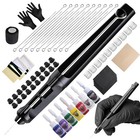 Hand Poke A Stick Tattoo Kit Diy Tattoo Tool Kit Kit With 7 Ink 20 Pcs Needles