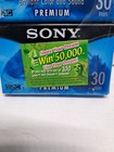 2-pack Sony Premium Vhs-c 30 Minute Camcorder Video Cassette Tape New Sealed