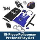 Ultimate All-in-police Role Play Toy Kit - 15-piece Policeman Pretend Play Se   