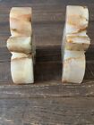 Vintage Granite Marble Bookend Wedge