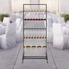 Stylish 5-tier Champagne Display Stand And Wine Glass Rack