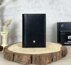 Montblanc Meisterstuck Black Leather Card Holder Business Wallet New Gift 2026