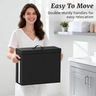 Bathroom Toilet Paper Storage With Lid - For Up To 12 Rolls   Storage Bins Wi   