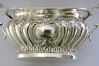 Large Heavy 202g English Sterling Silver Sugar Bowl 1903 Antique