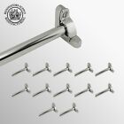 Polished Nickel Carpet Rod Holder With Brackets 39 5 8  Set Of 13