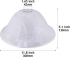 Alabaster White Glass Lamp Shade For Floor Lamp   12  Diameter X 5 1  High   E26