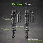 Mofun Black Piggyback Shocks For Harley Dyna Low Rider Fxdl Fat Bob Fxdf 91-17