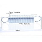 Expansion Spring Tension Extension Expanding Extending Springs Wire Dia 1 8mm