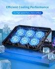 Laptop Cooling Pad For 12-15 6 Inch  6 Cooler Fans With Blue Lights  Laptop Cool