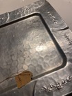 Vintage Everlast Metal Tray Hand Forged Hammered Aluminum - Size 13    X 13   