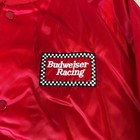 Vintage 80s Budweiser Racing Jacket Mens Xl Red Bill Elliott 11 Satin Bomber Usa