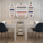 3 Pieces Metal Nail Polish Display Rack Organizer Wall Holder For 200bottle Max