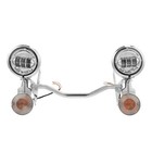 Led Passing Fog Spot Light Turn Signal Lamp Bar Fit For Harley Road King 94-13