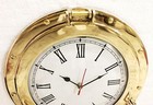 12  Solid Brass Ship Porthole Analog Marine Clock Nautical Wall Hanging