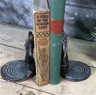 Nautical Ship Anchor Rope Bronze Bookends  Vintage Library  Brass Door Stops