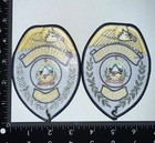 Set Of 2 Winooski Vermont Vt Police Shoulder Patch Obsolete Collectible