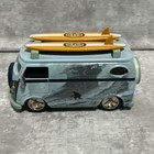    fossil    Collectible Surf Van Clock-blue Vw Bus-vintage Design-limited Edition