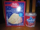 Pillsbury Funfetti Happy 250th Birthday America Cake Mix Frosting Set flag Red